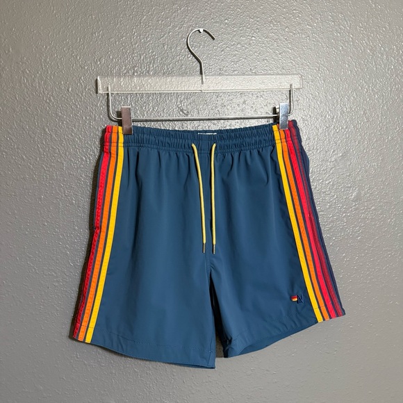 Aviator Nation 5 Stripe Flex Shorts Size 32 - Picture 2 of 7